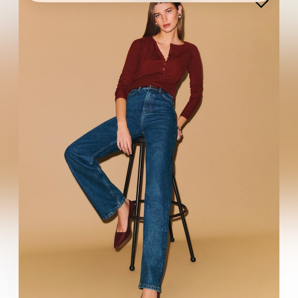 New with tags! Reformation Wilder High Rise Wide Leg Jeans.